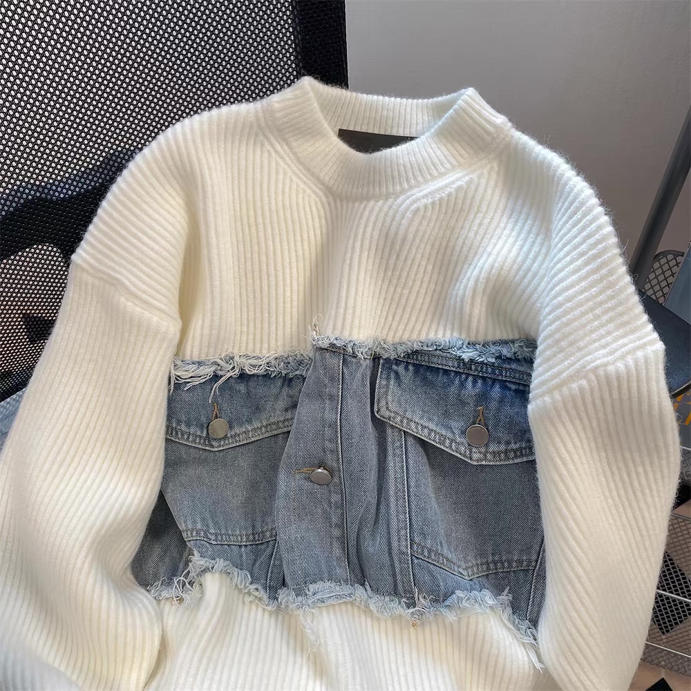 What’s not to love denim sweater SSZZ471 images